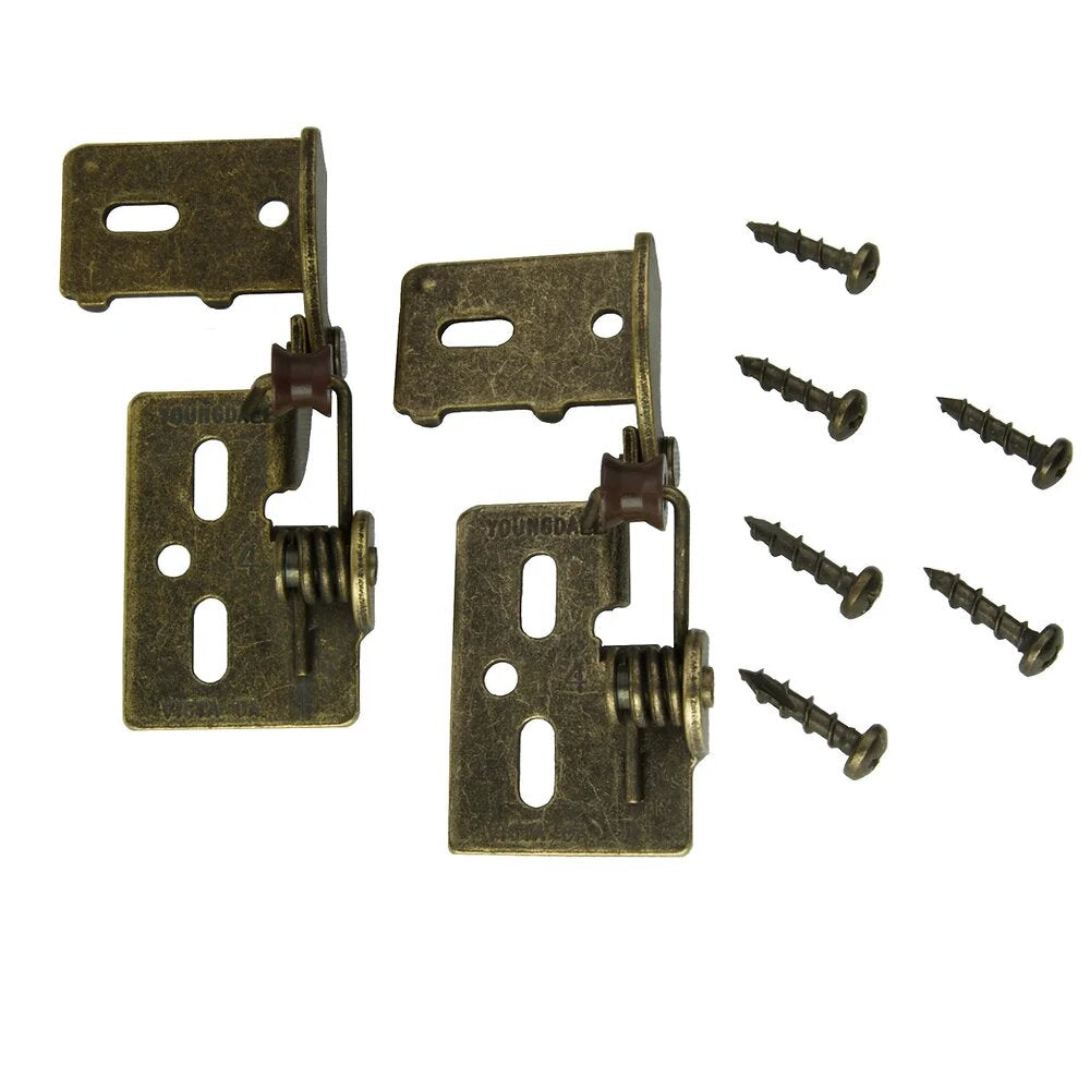 Youngdale #4 Cabinet Hinge 3/8 in. Lip Inset Non-Wrap Self-Closing